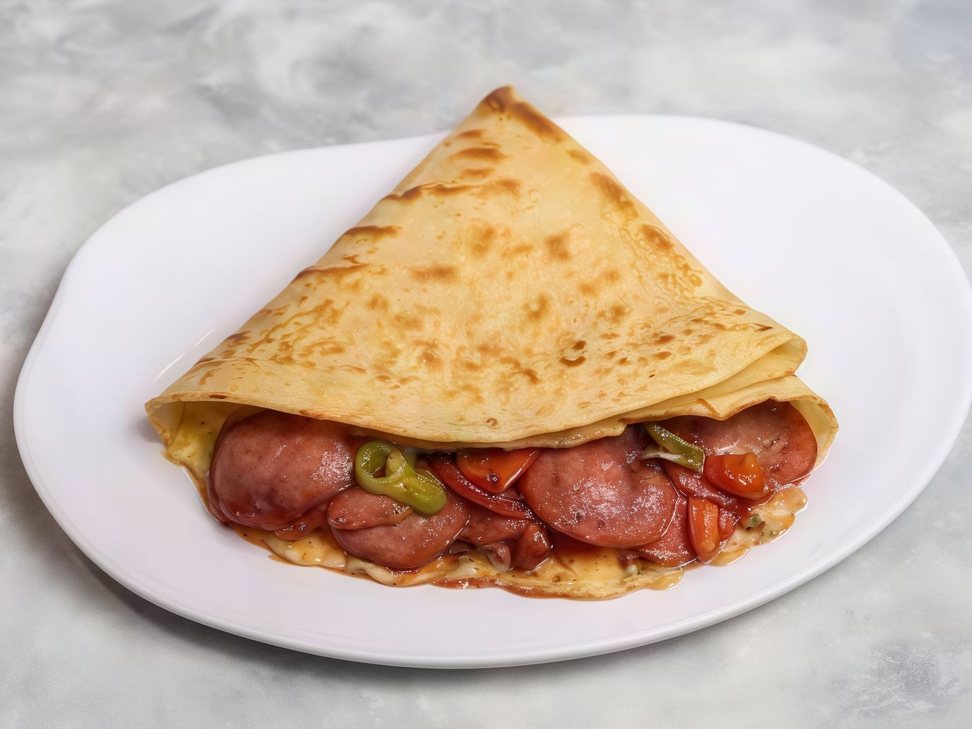 Hot Dog Crepe