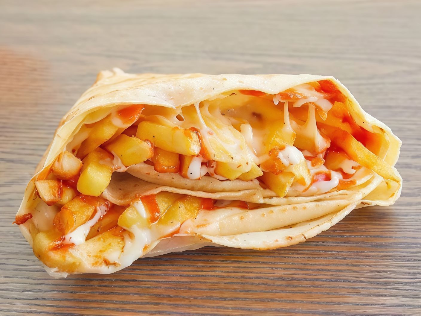 Cheddar Potato Crepe