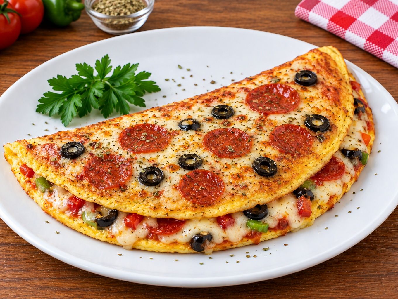 Omelette Pizza