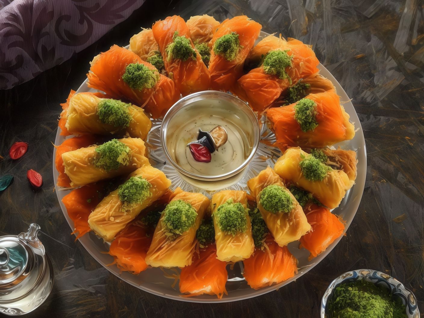 Konafa Mabroma With Cream