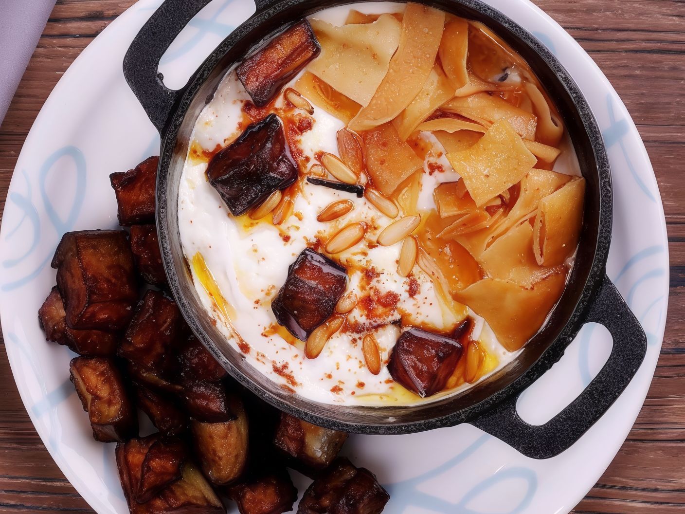 Eggplant Fatteh