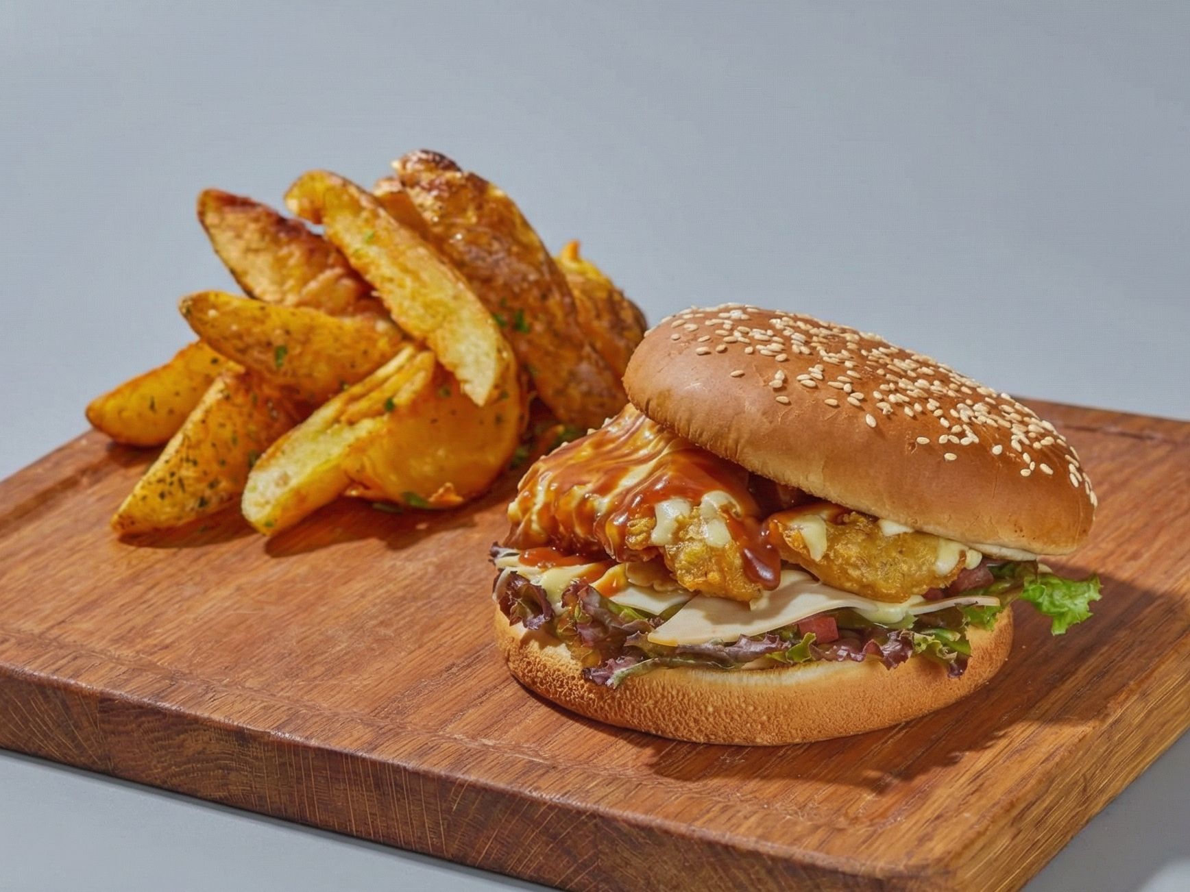 Crispy Chicken BBQ Smoked Sandwich