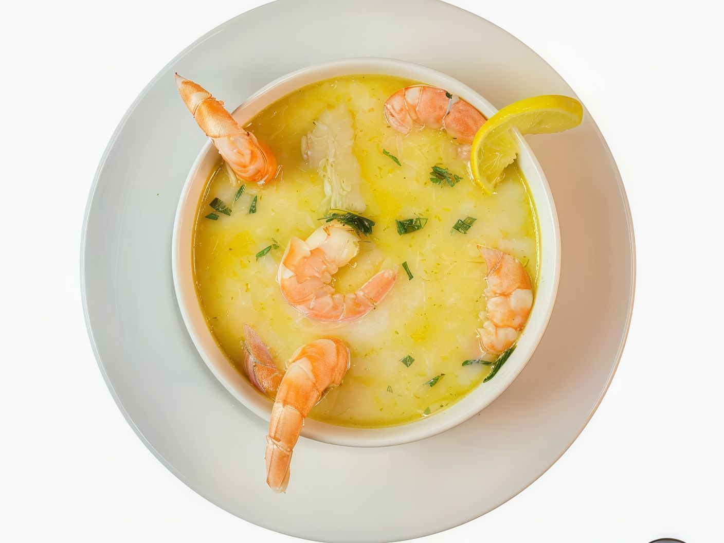 Unsliced ​​seafood Soup