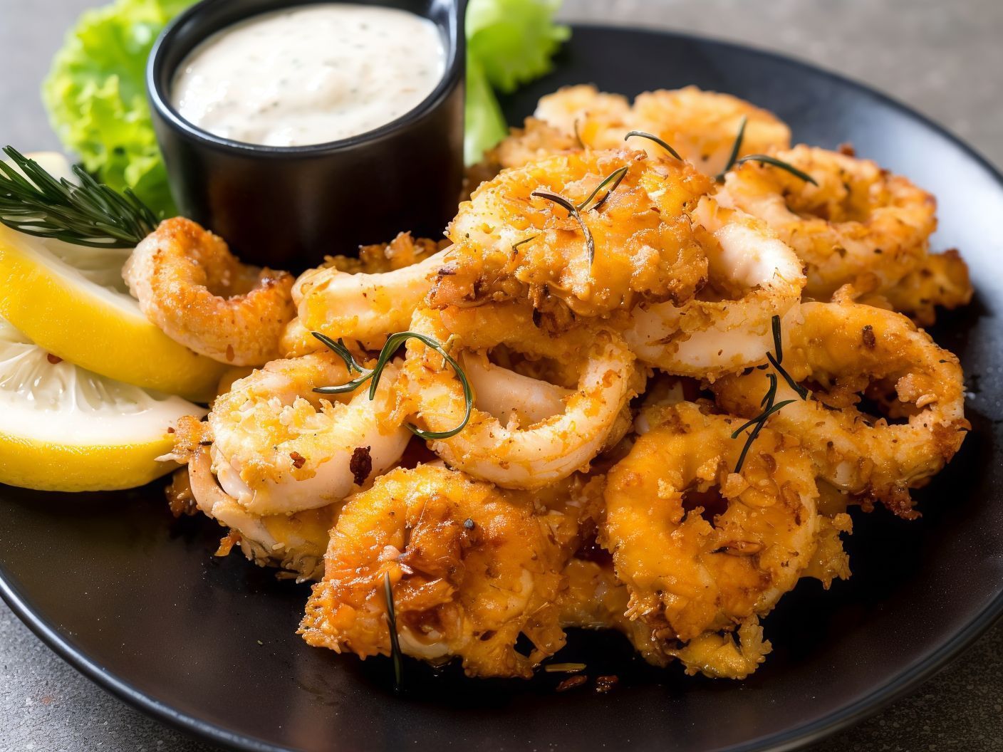 Fried Seafood Meal1/8
