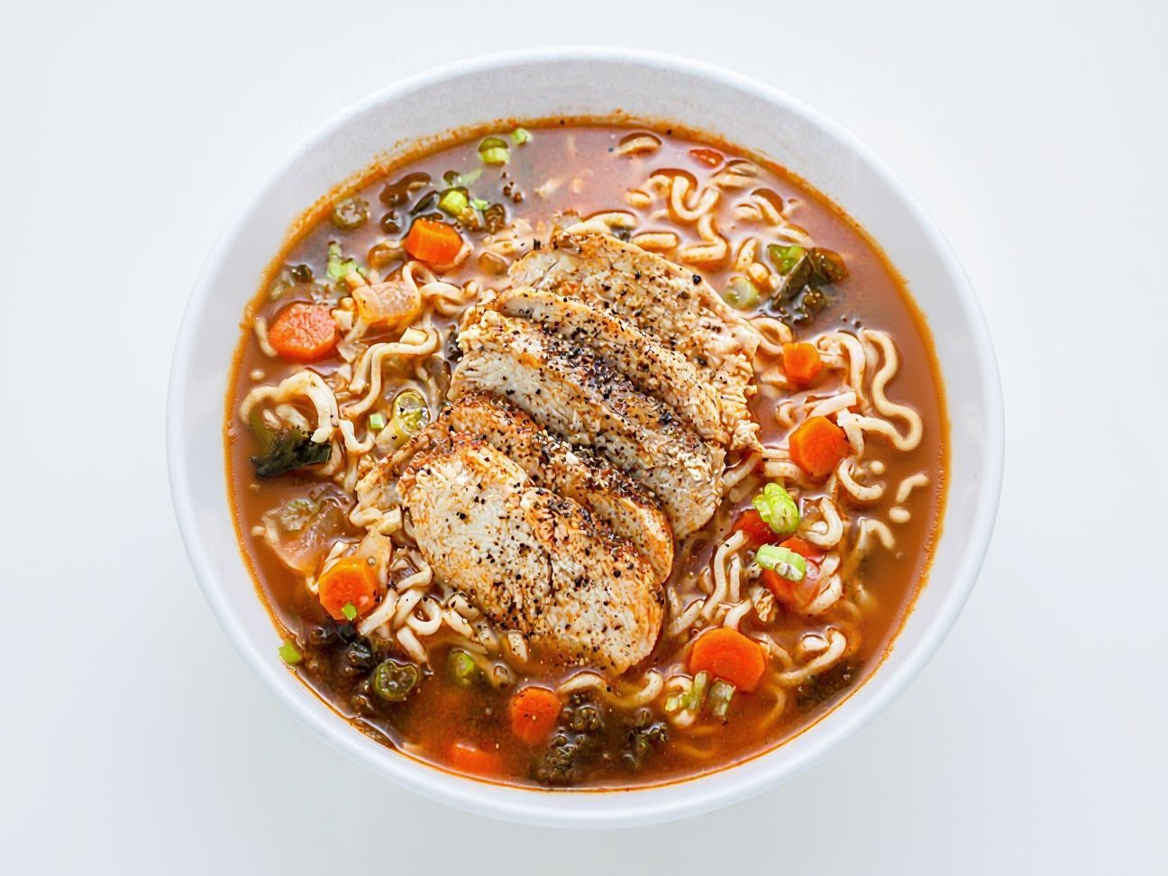 Spicy Ramen With Chicken Soup
