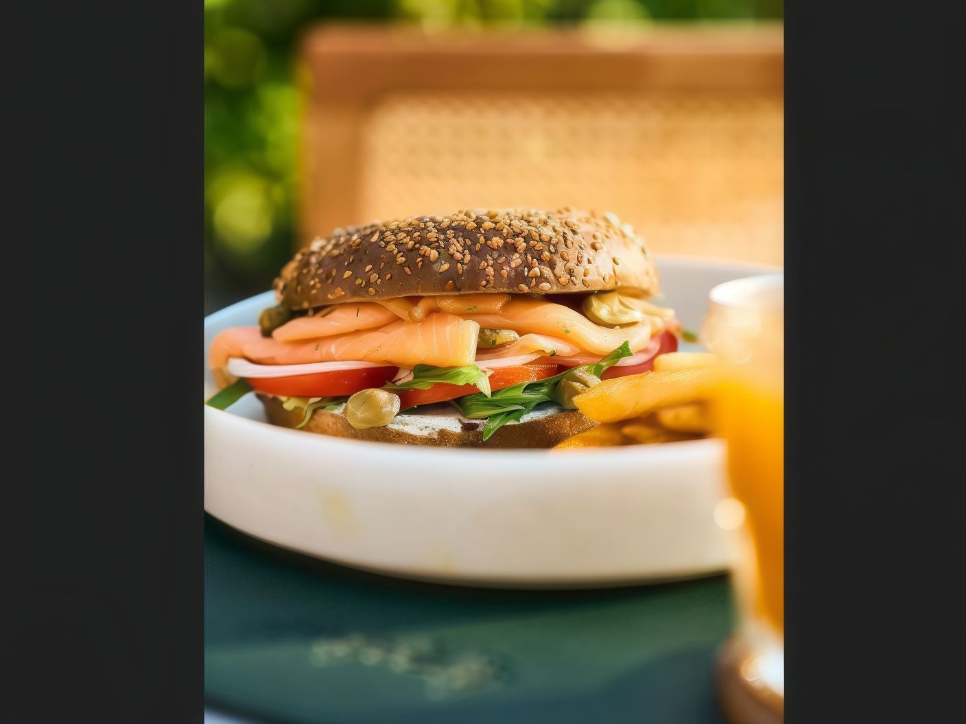 Smoked Salmon Dill Bagel