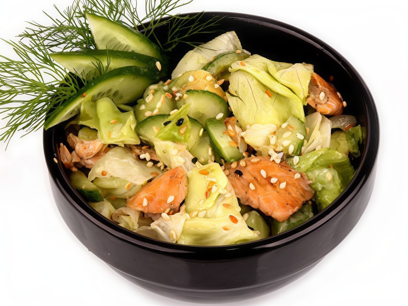 Cooked Salmon Salad