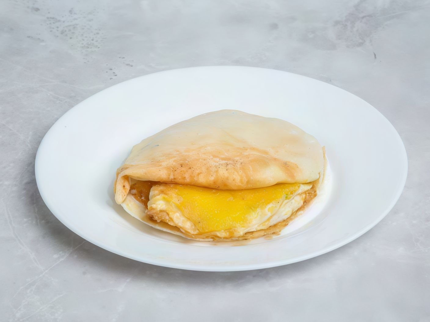 Omelette eggs sandwich with Roumy and cheddar cheese