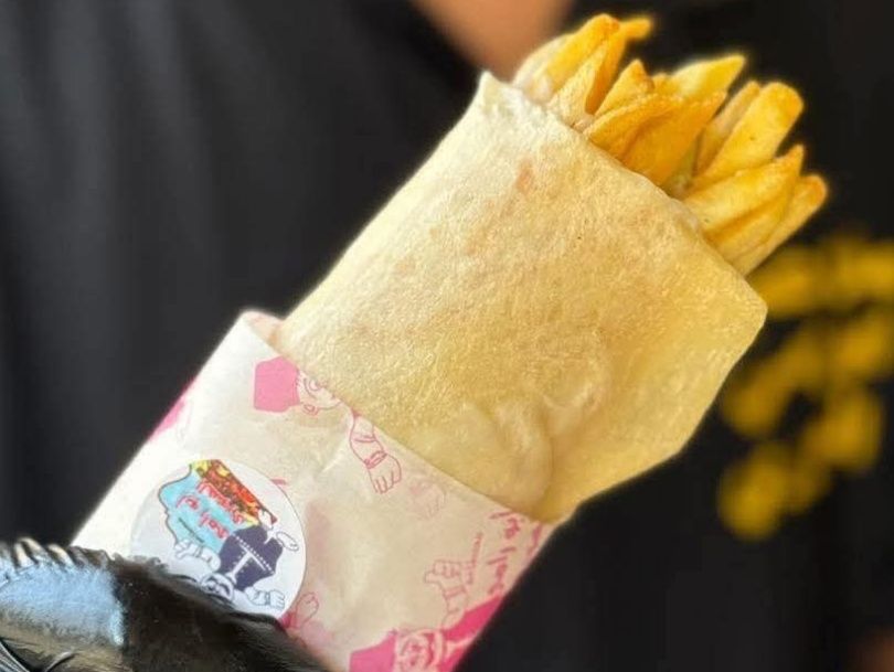 French Fries With Mozzarella Cheese Sandwich