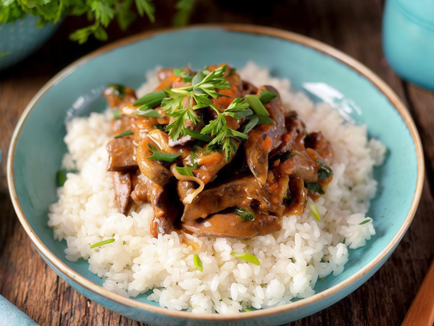Basmati Rice With Liver