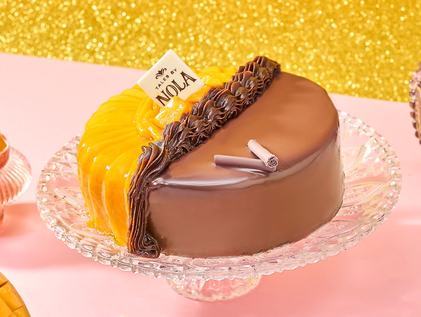 Mango Nos and Nos Small Cake