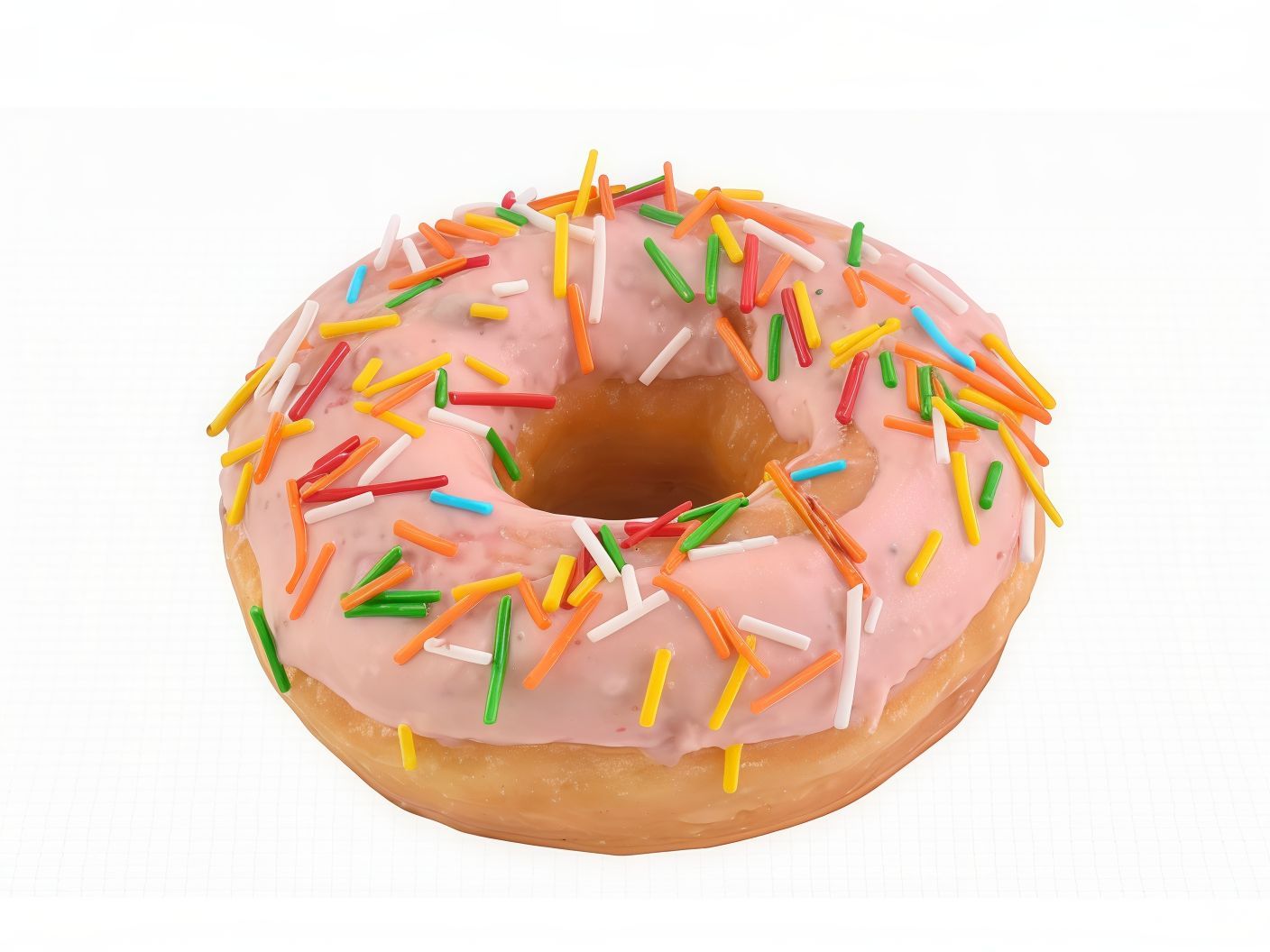 Pink White Chocolate Donut