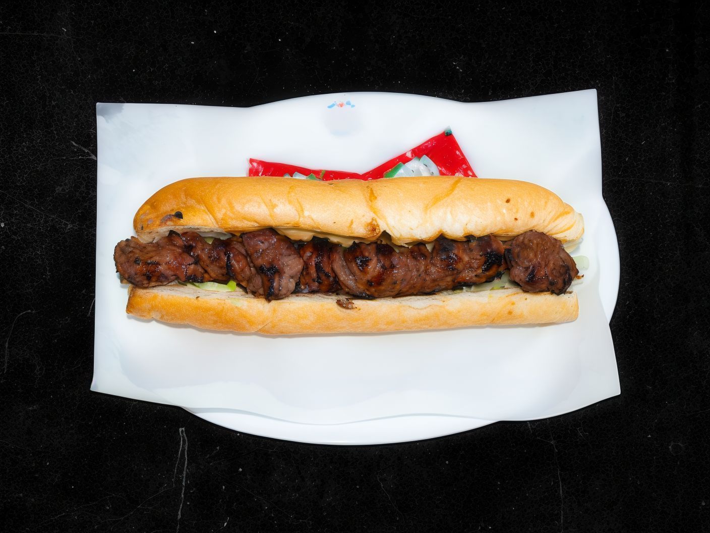 Large kebab sandwich