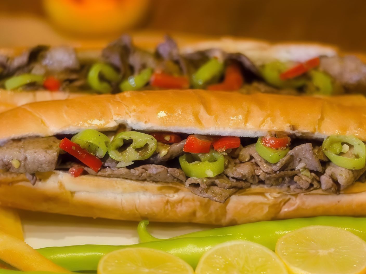 Large alexandrian liver sandwich
