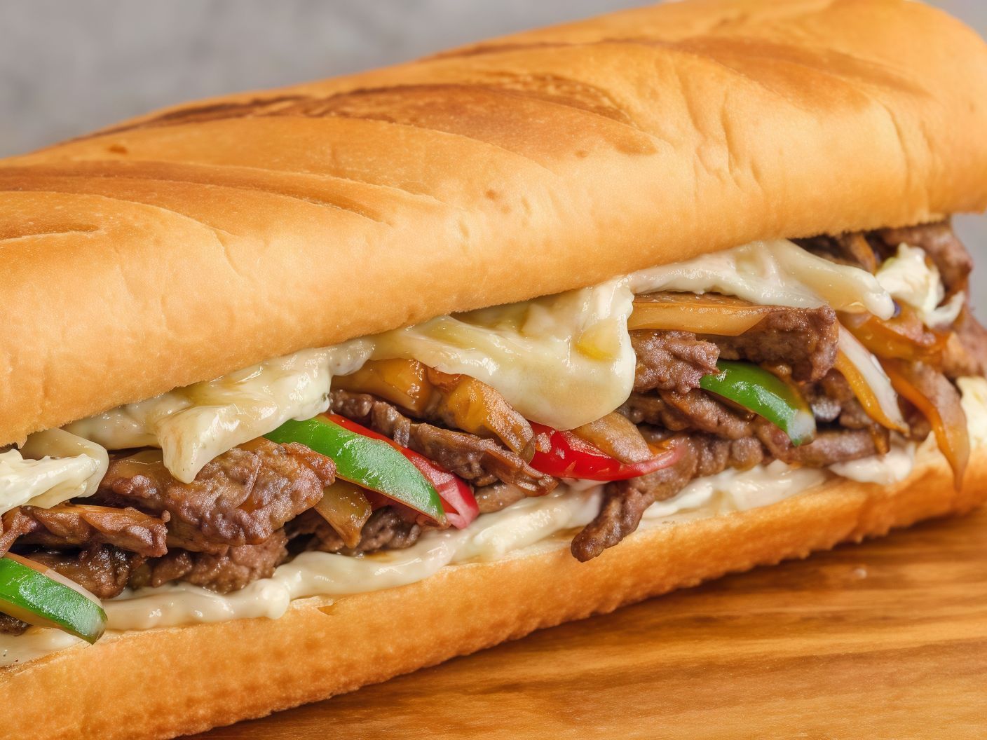 Large fajita sandwich