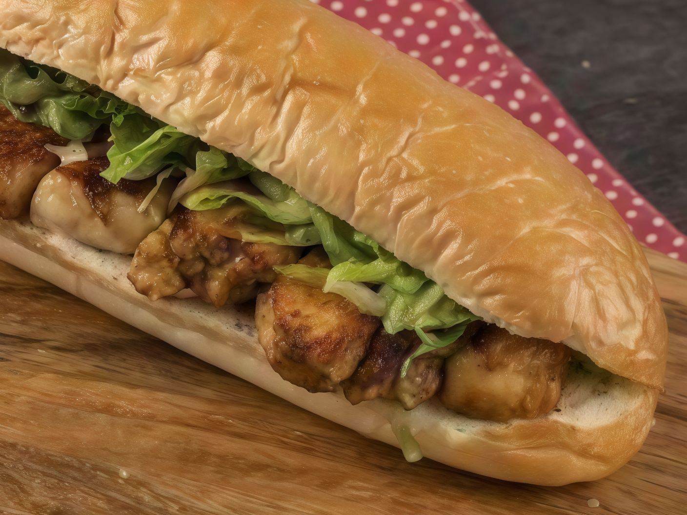 Large shish tawook sandwich