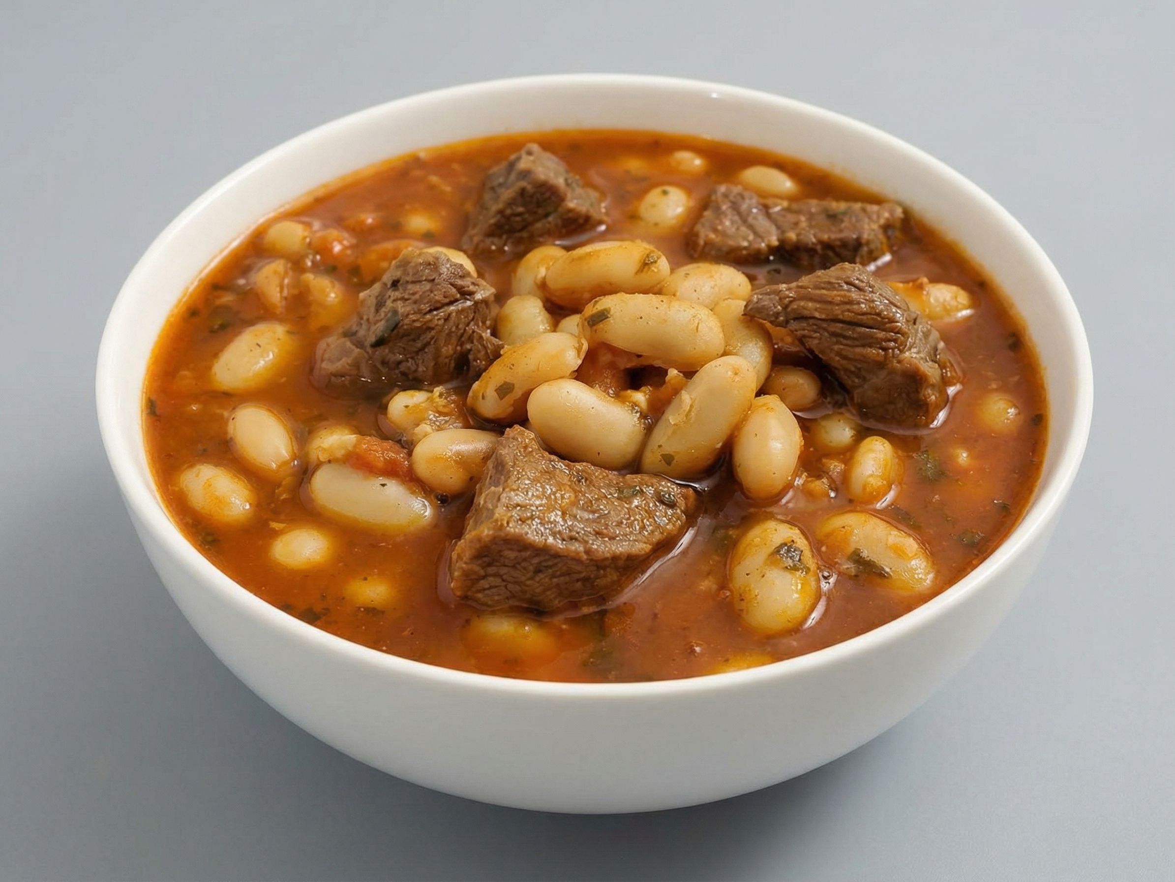 Beans with meat casserole