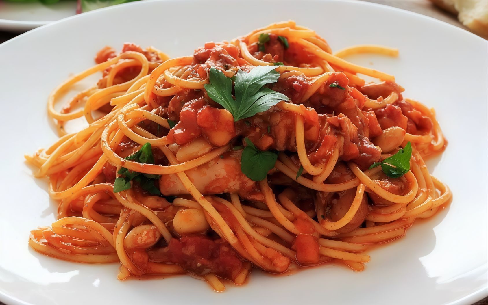 Spaghetti with minced meat