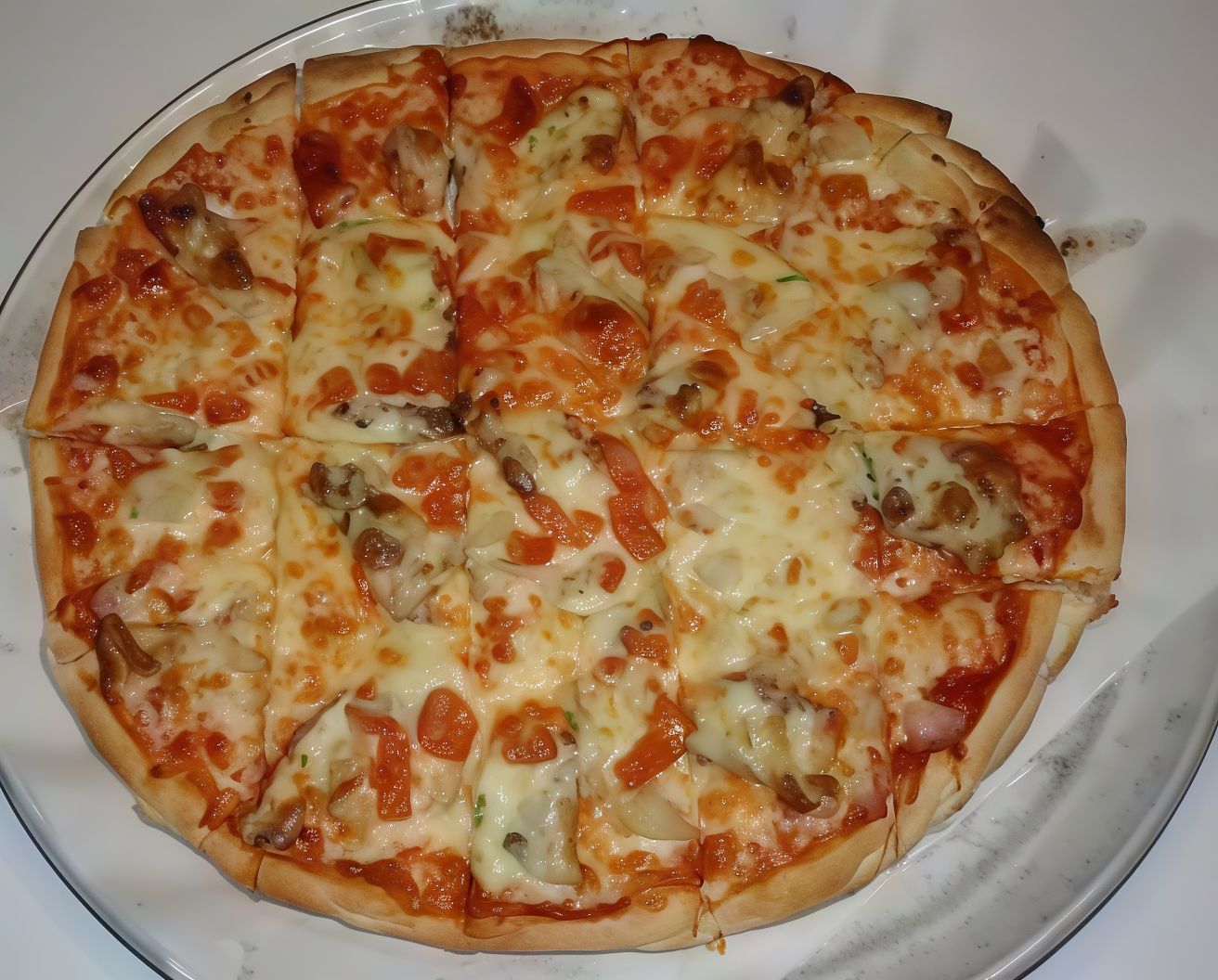 Mix Meat Oriental Pizza