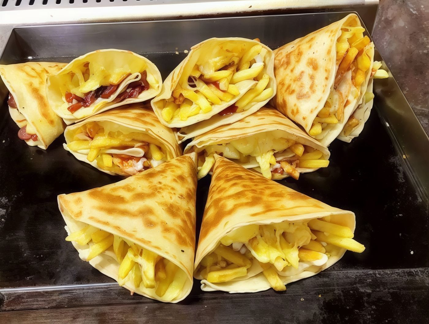 French fries crepe