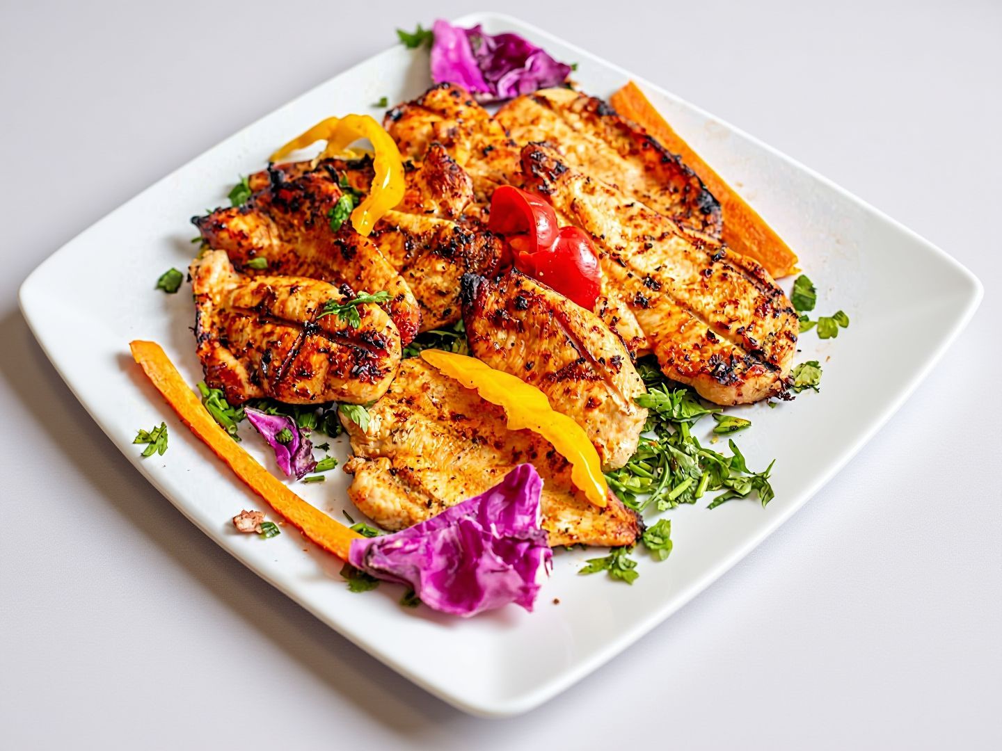 Chicken with rice and sauce