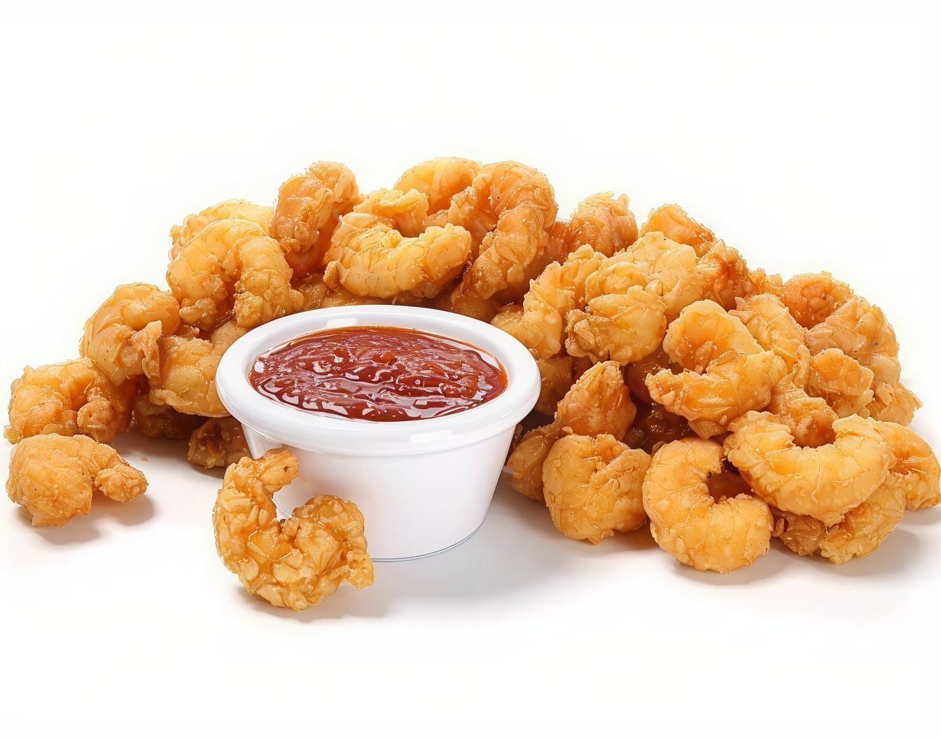 Medium fried shrimp
