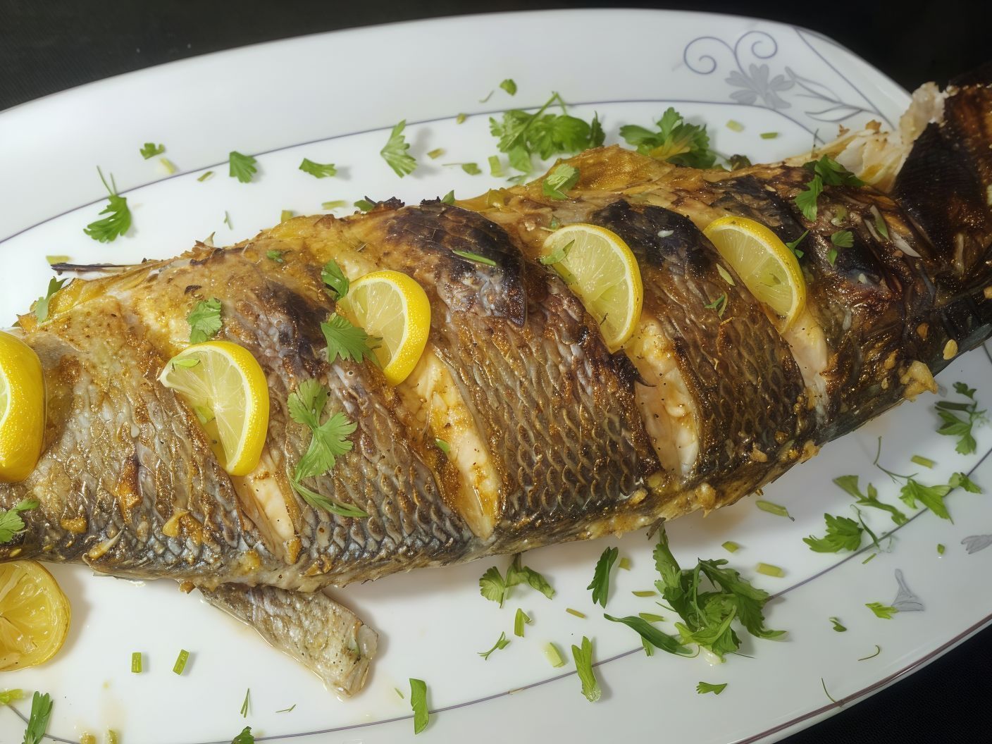 Grilled local Seabass