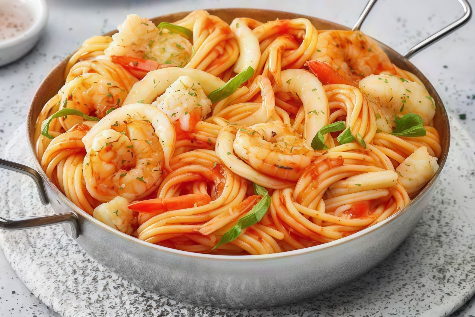 Shrimp Spaghetti with Red Sauce