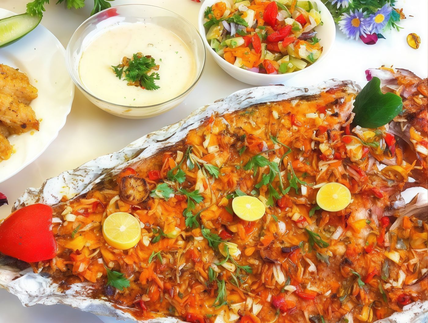 Singari Grilled Mullet Meal