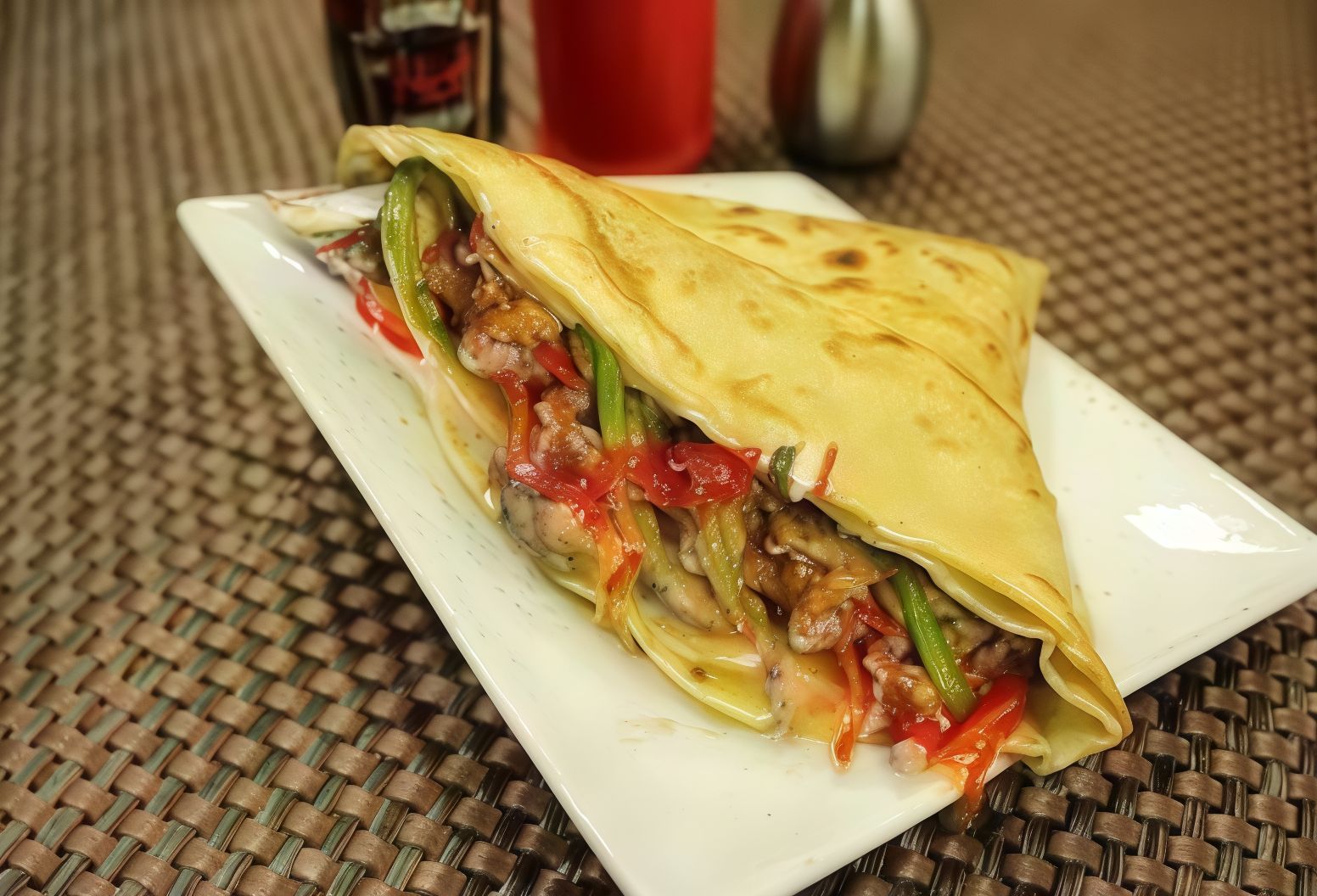 Chicken Shawerma Crepe