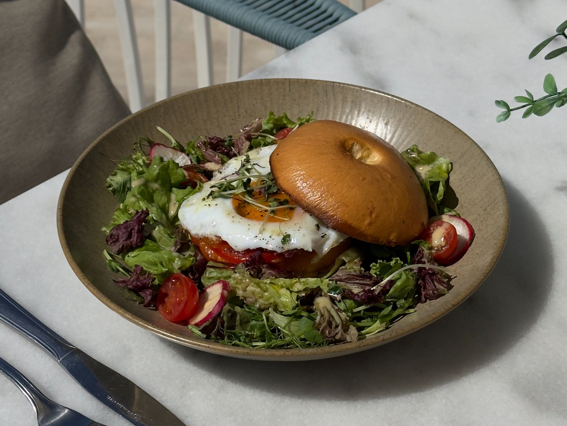 Fried Egg Bagel