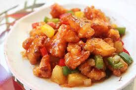 Sweet and sour fish dish