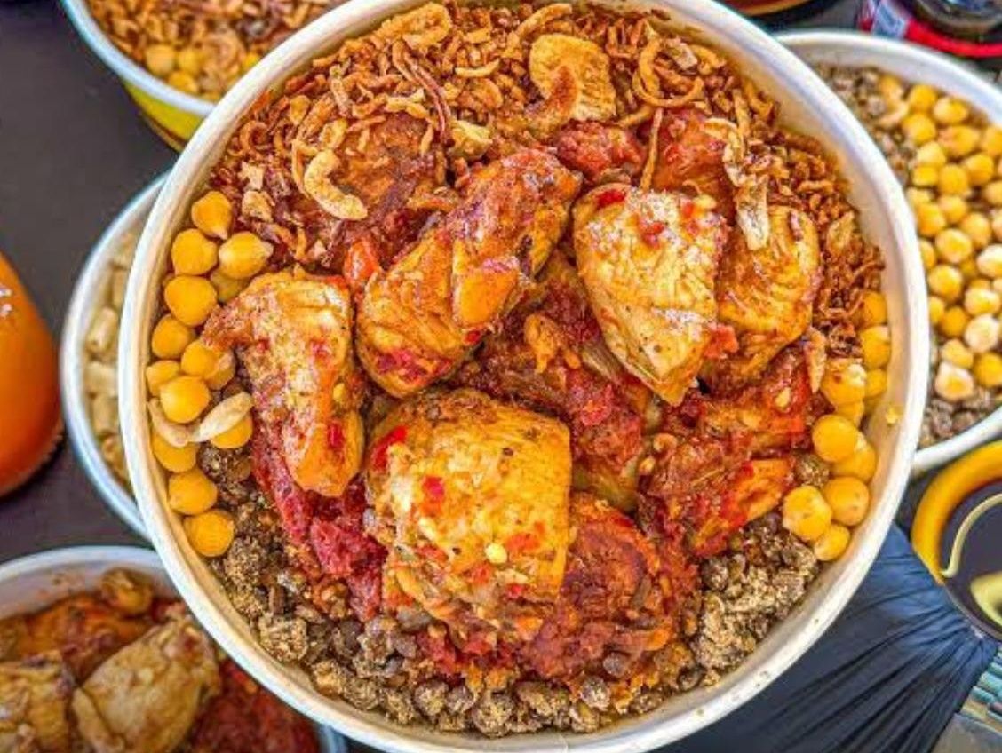 Chicken and Koshary Mix