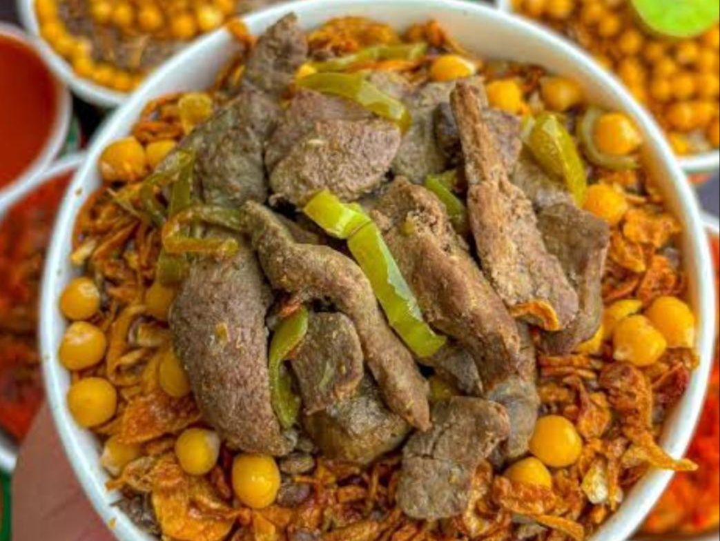 Liver and Koshary Mix