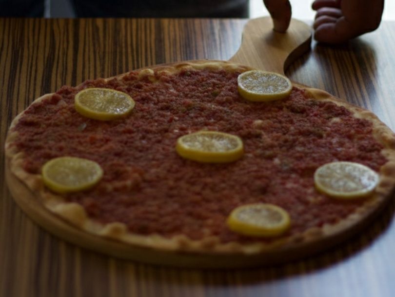 Meat with dough
