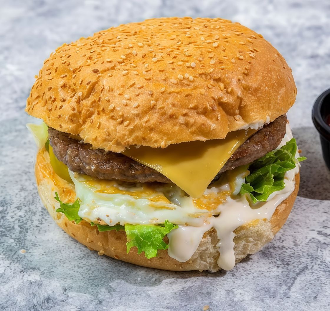 Mix Beef Burger Sandwich