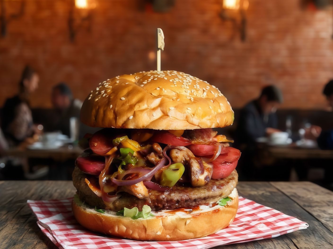 el Wansh Meat burger