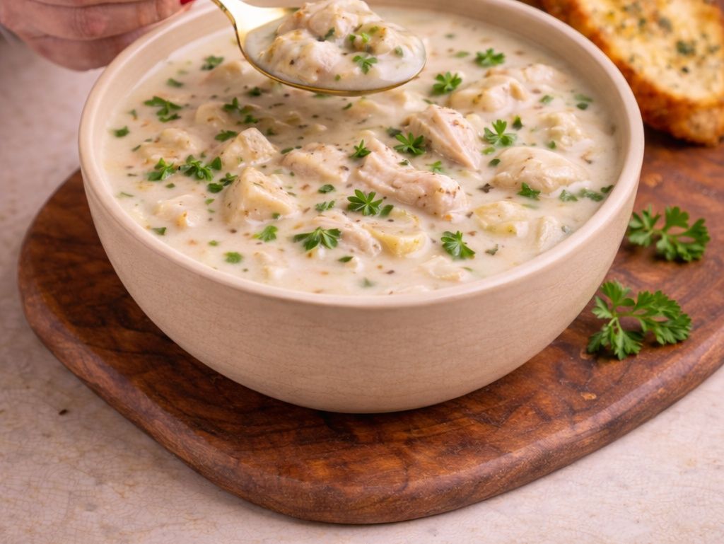 Creamy chicken soup