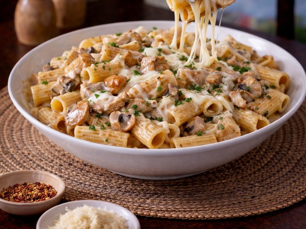 Rigatoni with chicken
