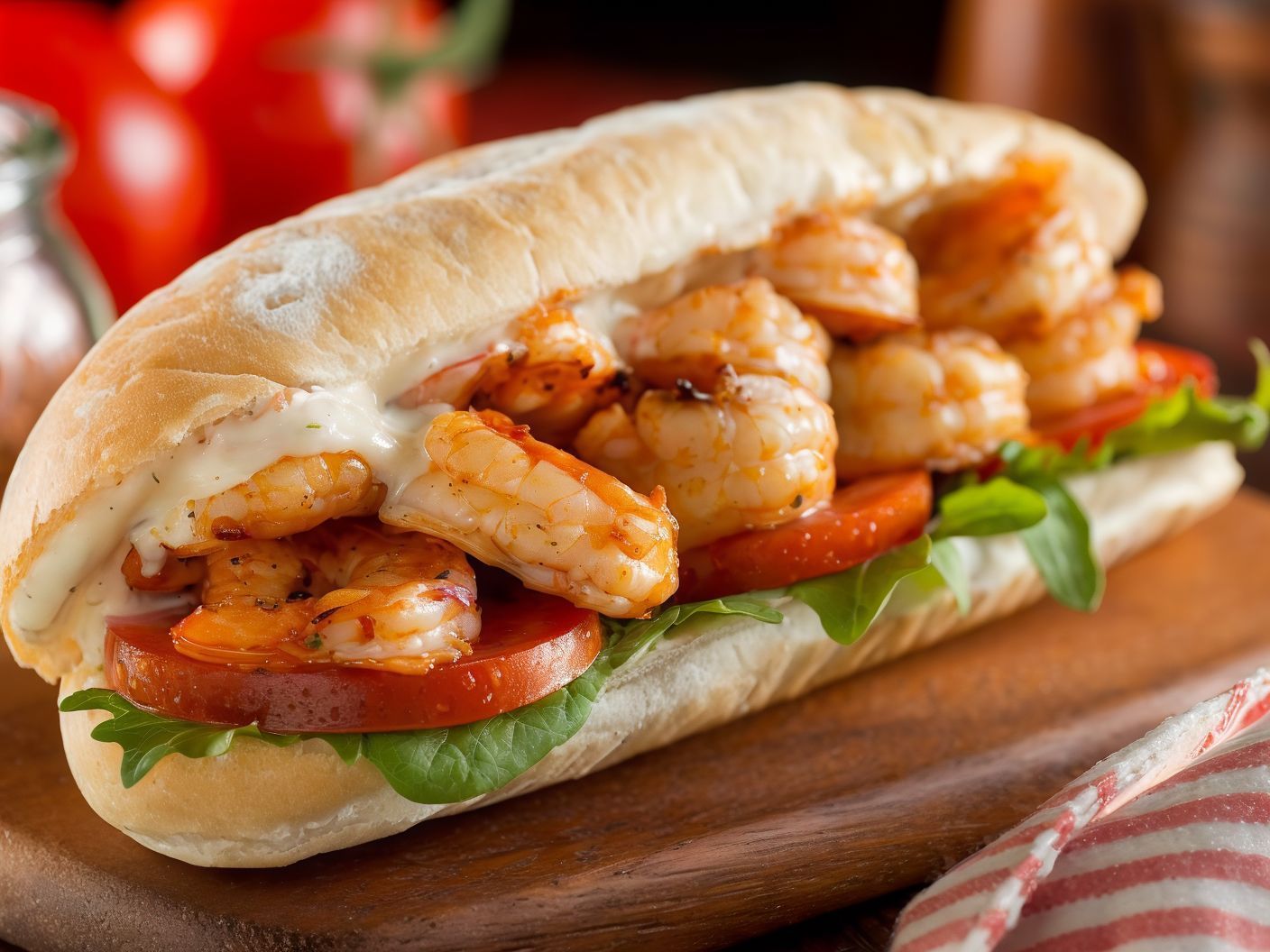 Shrimp Pane Sandwich