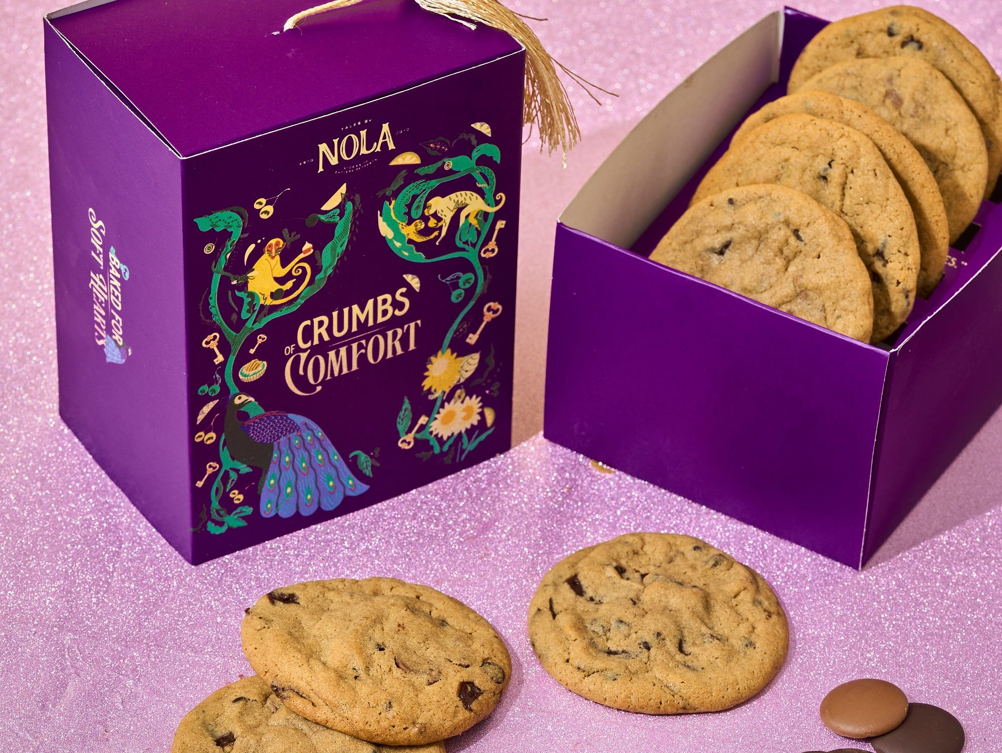 Double Chocolate Chips Cookies Box 5 Pieces