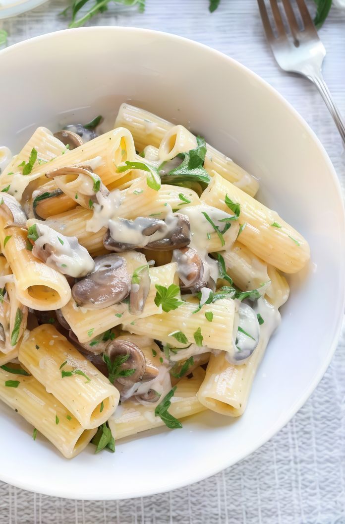 Mushroom Penne Pasta
