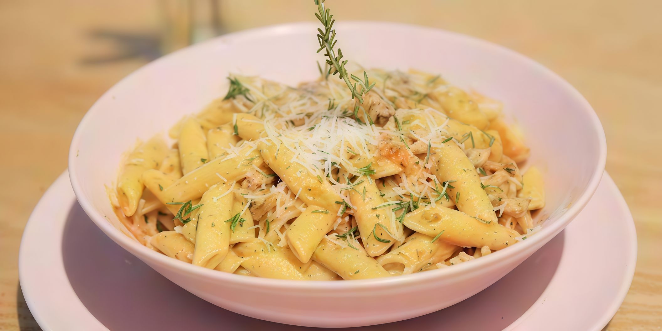 Chicken With Rosemary Penne Pasta