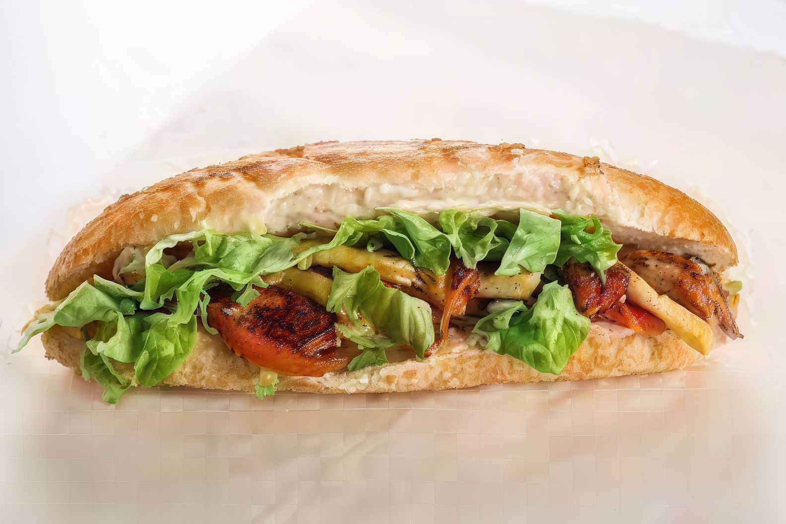 Grilled Chicken Drumstick Sandwich