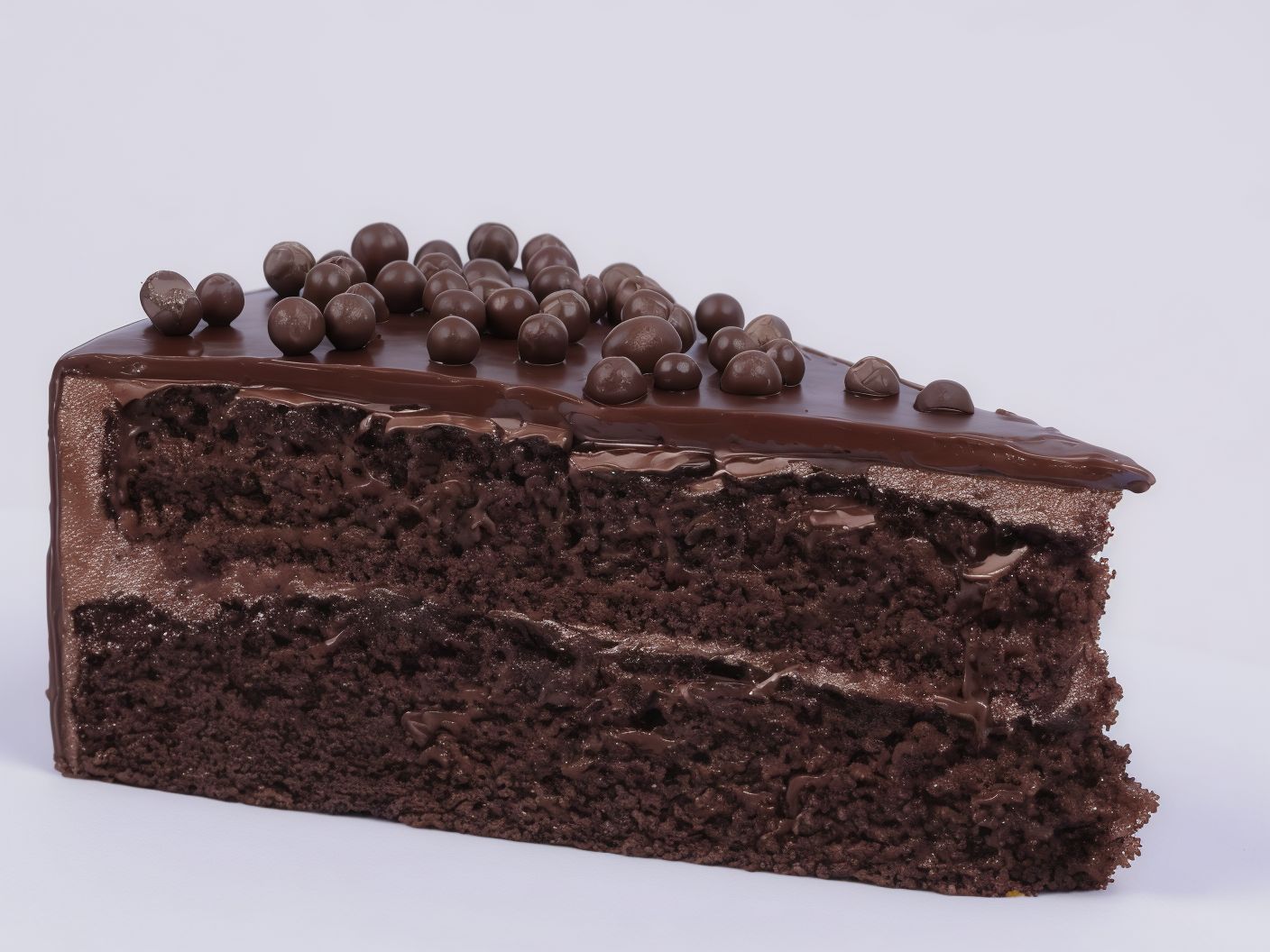 Fudge Chocolate Cake Piece