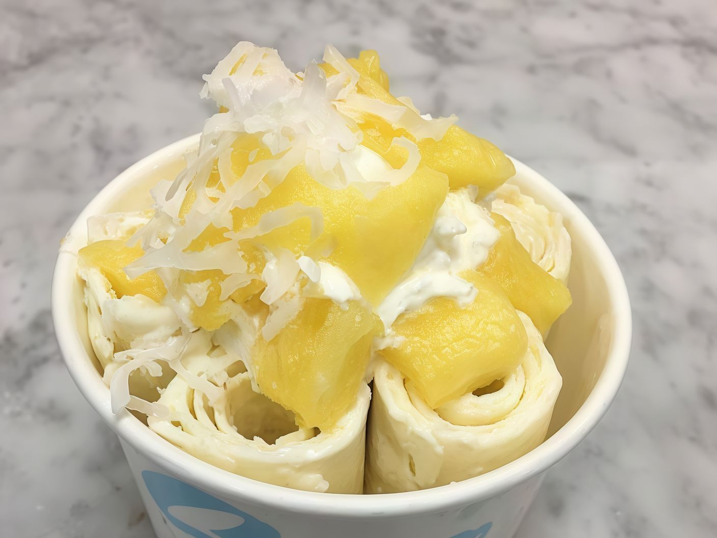 Pineapple Ice Cream Roll