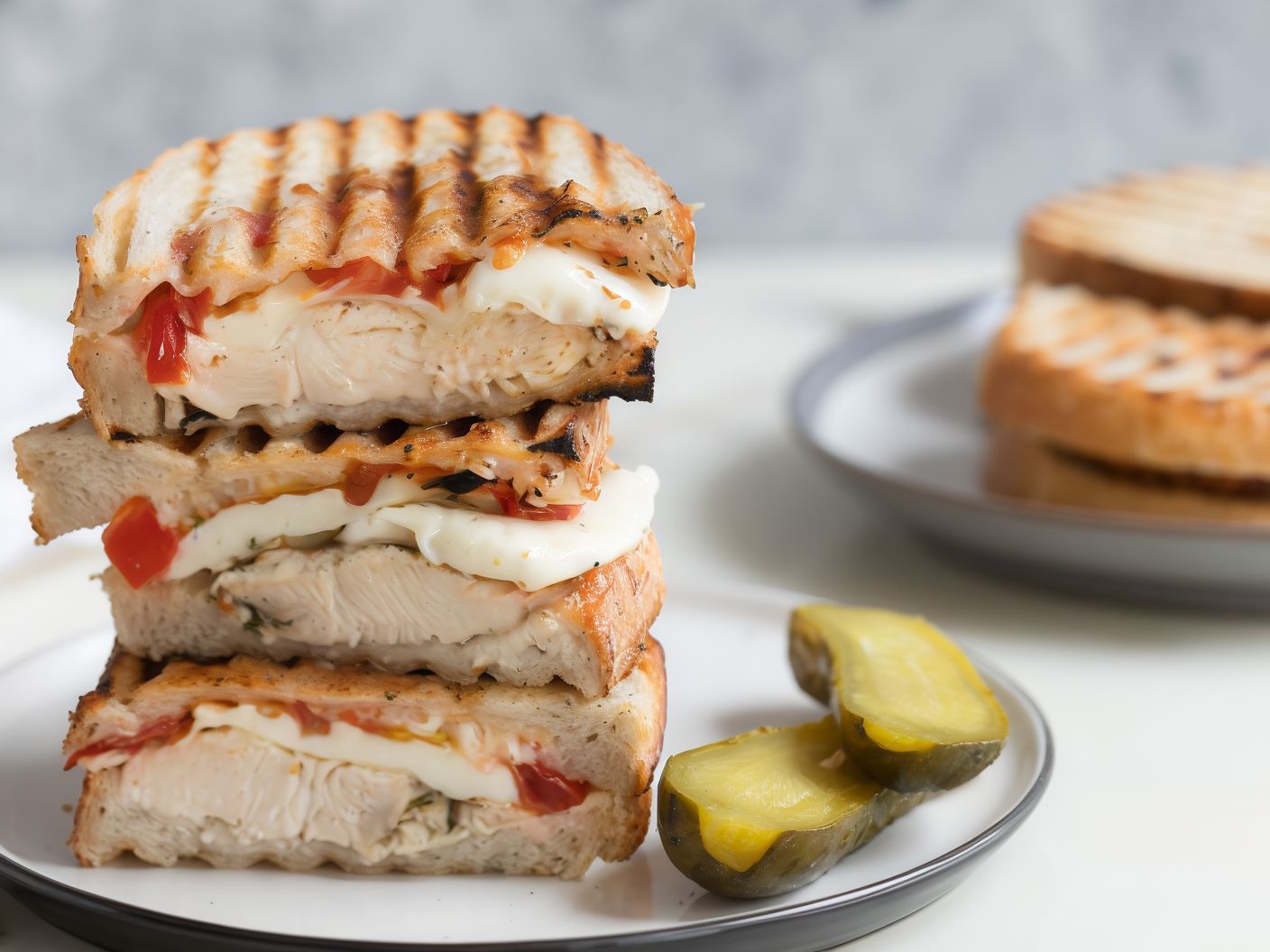 Chicken and Mozzarella Panini