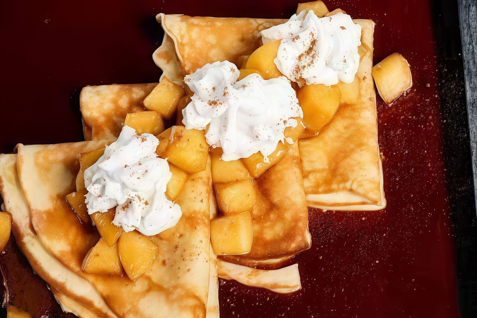 Apple and Cinnamon Crepe
