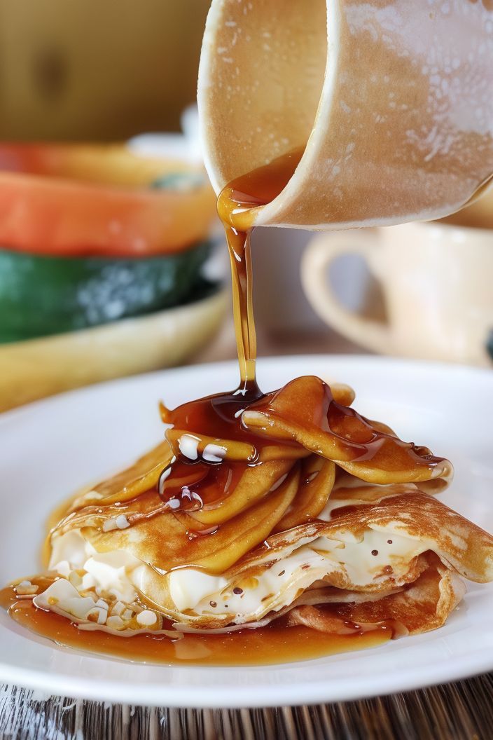 Honey and Caramel Crepe