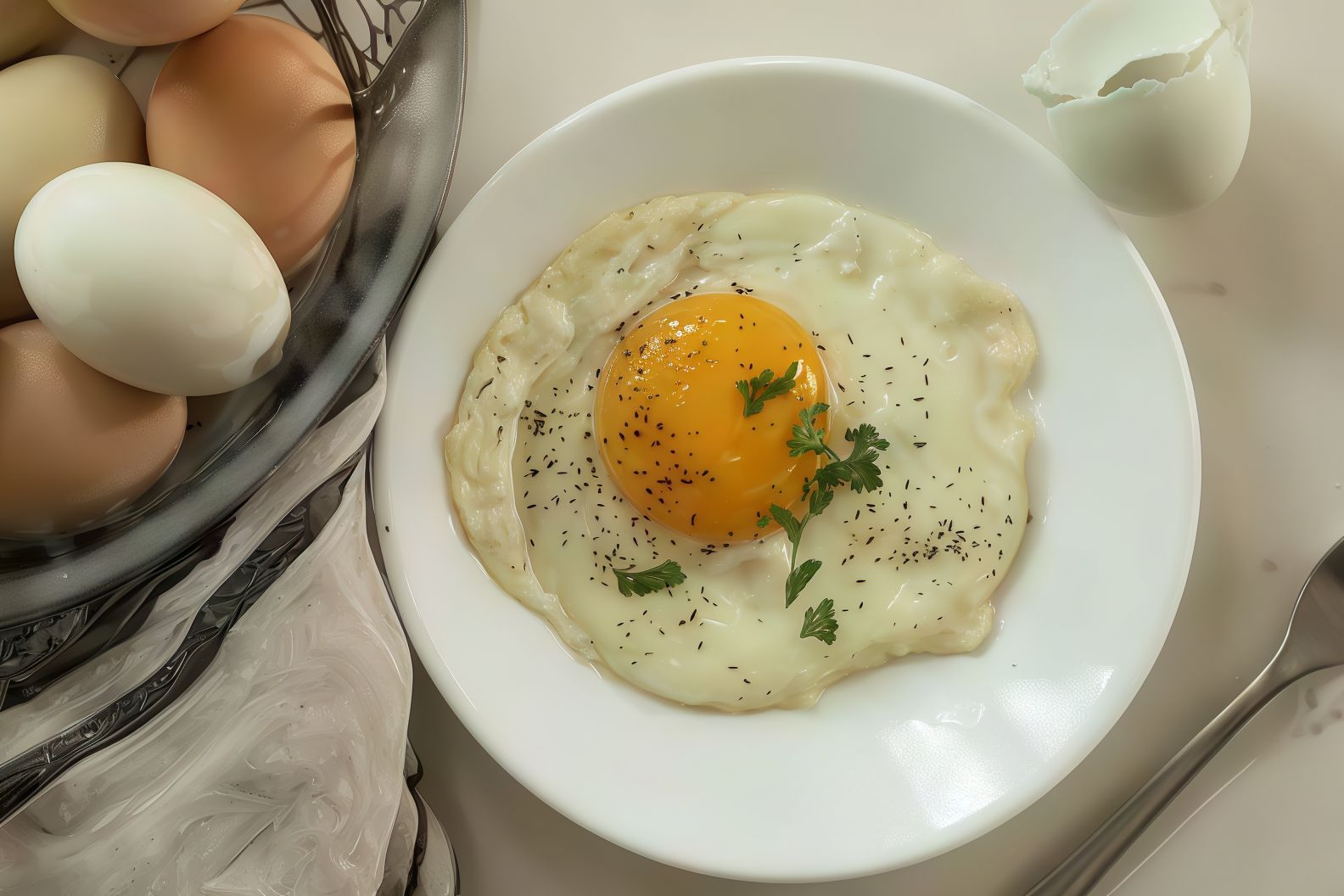 Sunny-side up eggs